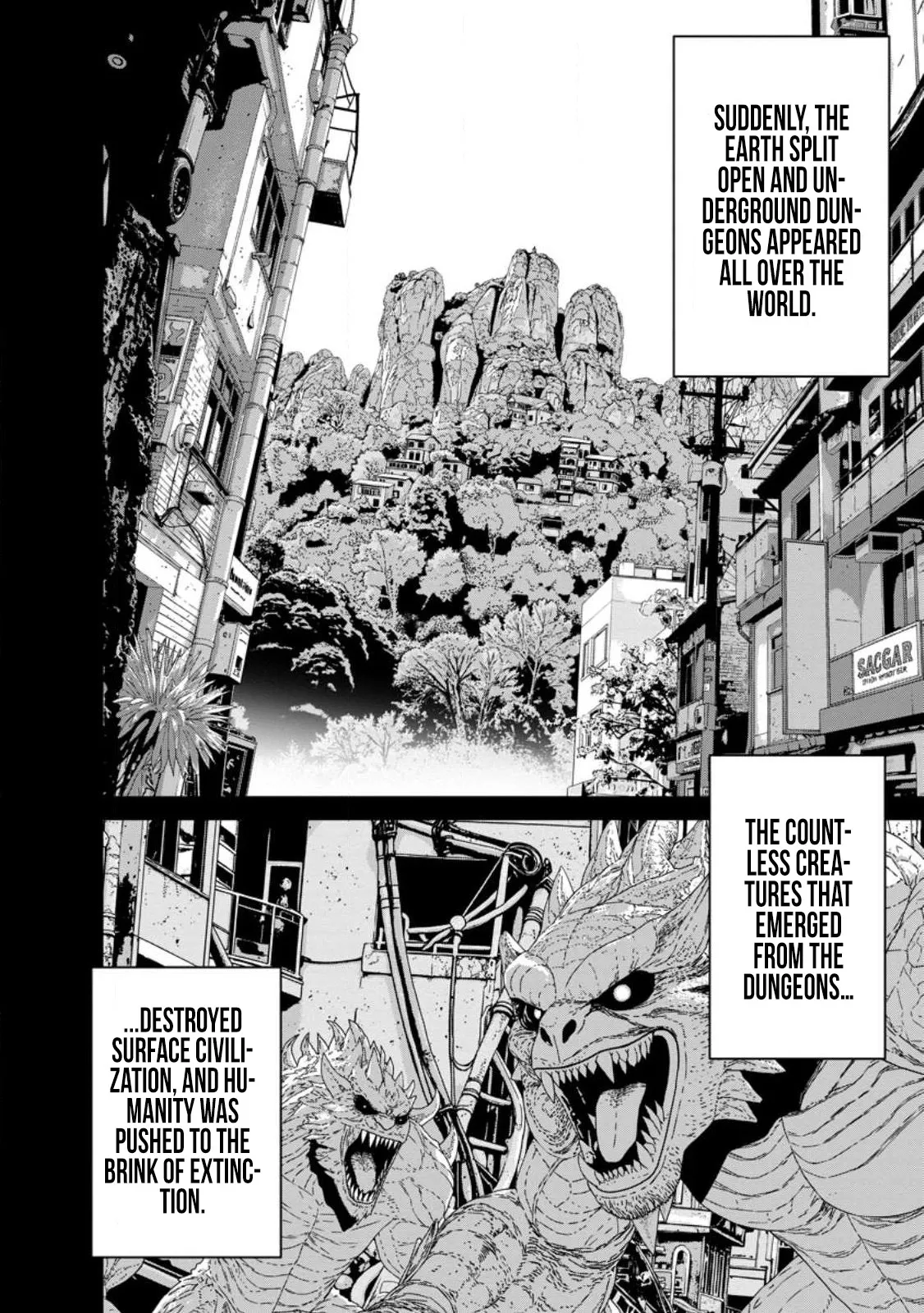 Dungeon de Tatakaitsuzukete 20-nen no Doutei Yuusha, Chijou ni Modottara Danjoubi 1:1000 no Sekai Datta Chapter 2 page 5 - 