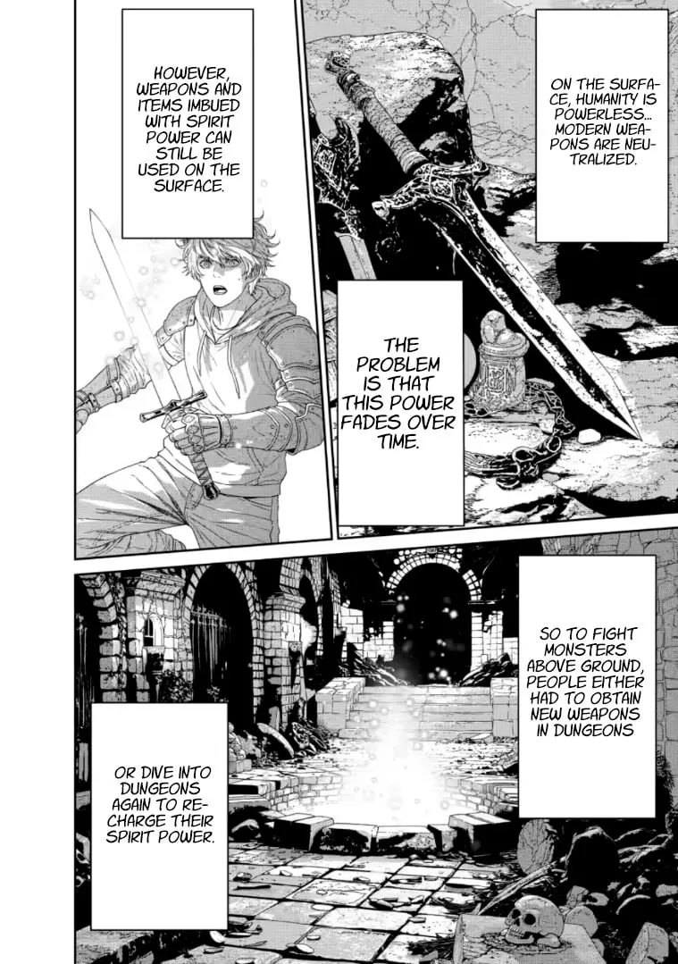 Dungeon de Tatakaitsuzukete 20-nen no Doutei Yuusha, Chijou ni Modottara Danjoubi 1:1000 no Sekai Datta Chapter 4.1 page 3 - 