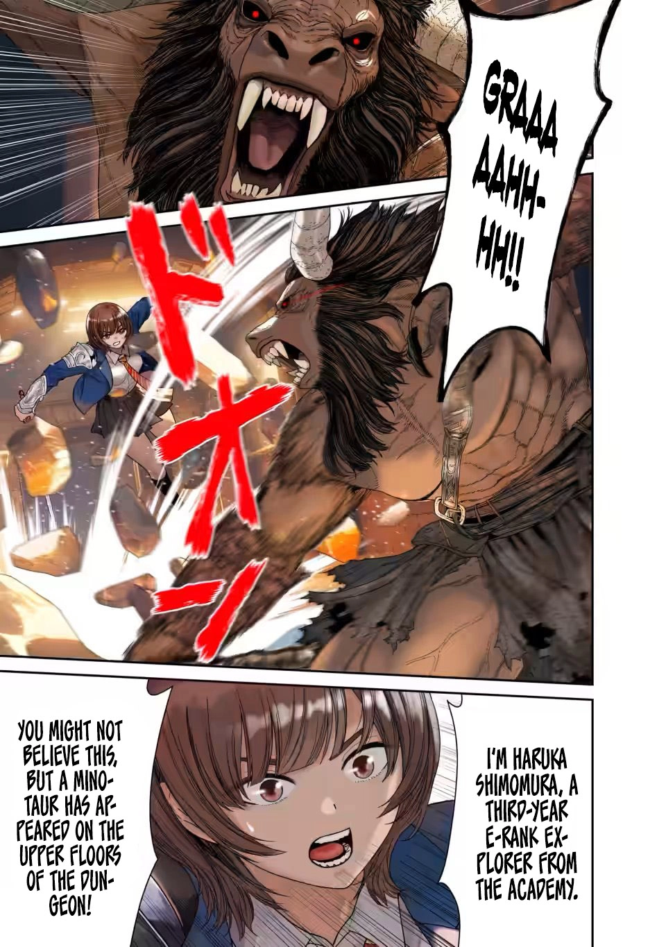 Dungeon de Tatakaitsuzukete 20-nen no Doutei Yuusha, Chijou ni Modottara Danjoubi 1:1000 no Sekai Datta Chapter 1 page 2 - 