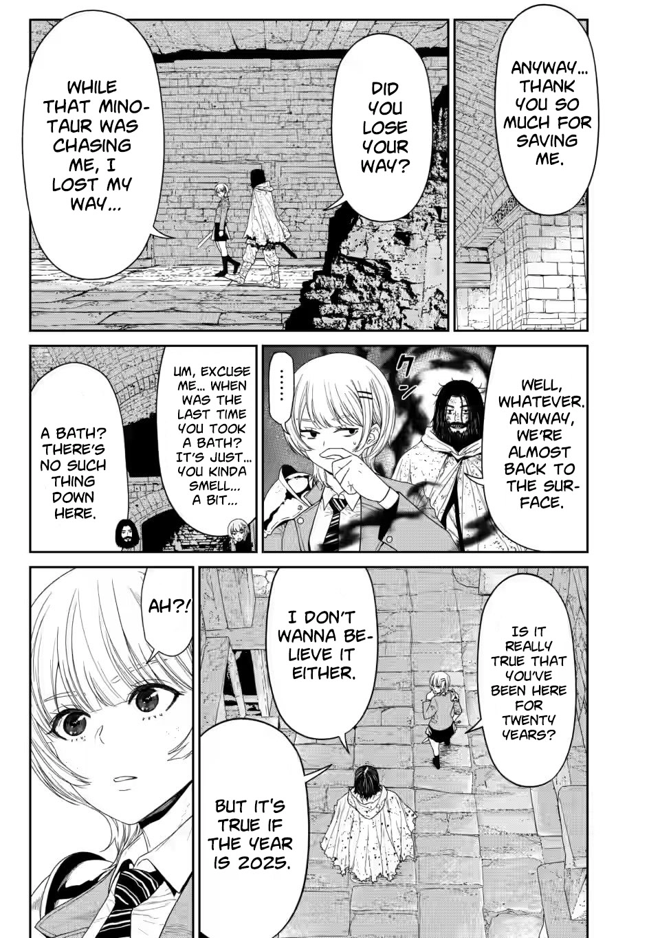 Dungeon de Tatakaitsuzukete 20-nen no Doutei Yuusha, Chijou ni Modottara Danjoubi 1:1000 no Sekai Datta Chapter 1 page 19 - 