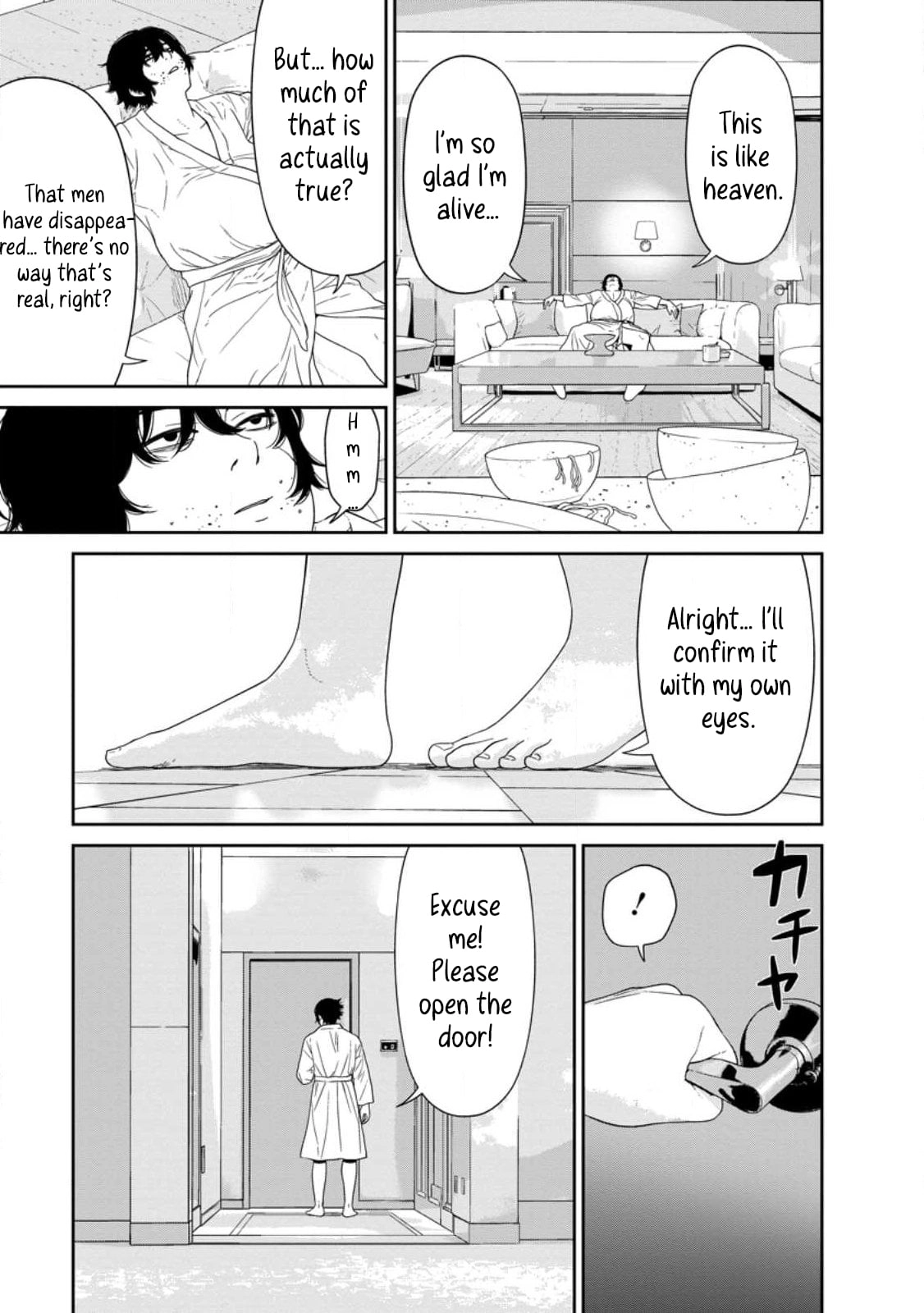 Dungeon de Tatakaitsuzukete 20-nen no Doutei Yuusha, Chijou ni Modottara Danjoubi 1:1000 no Sekai Datta Chapter 2.2 page 5 - 