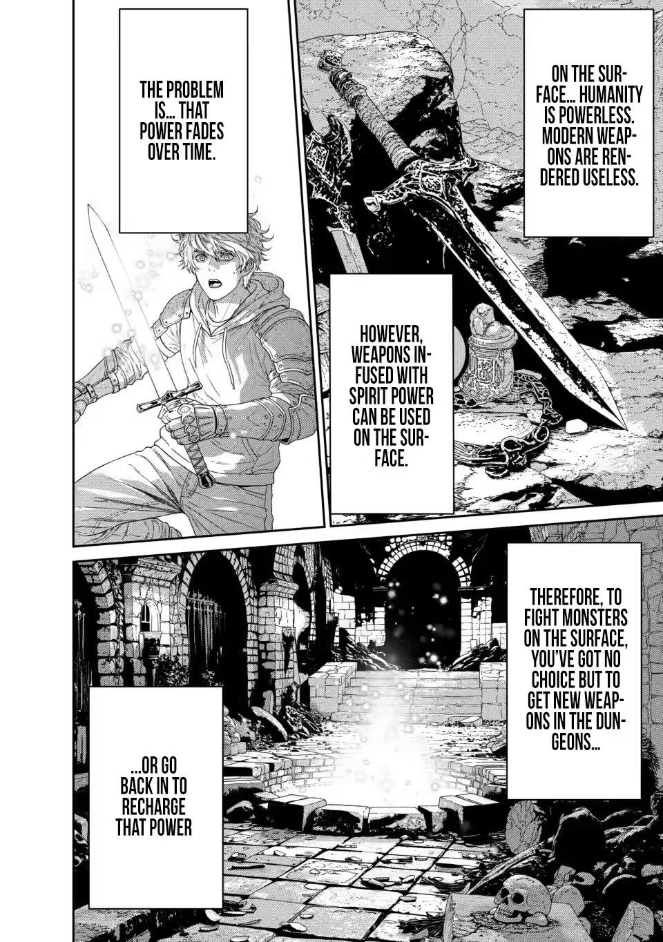 Dungeon de Tatakaitsuzukete 20-nen no Doutei Yuusha, Chijou ni Modottara Danjoubi 1:1000 no Sekai Datta Chapter 4.1 page 3 - 
