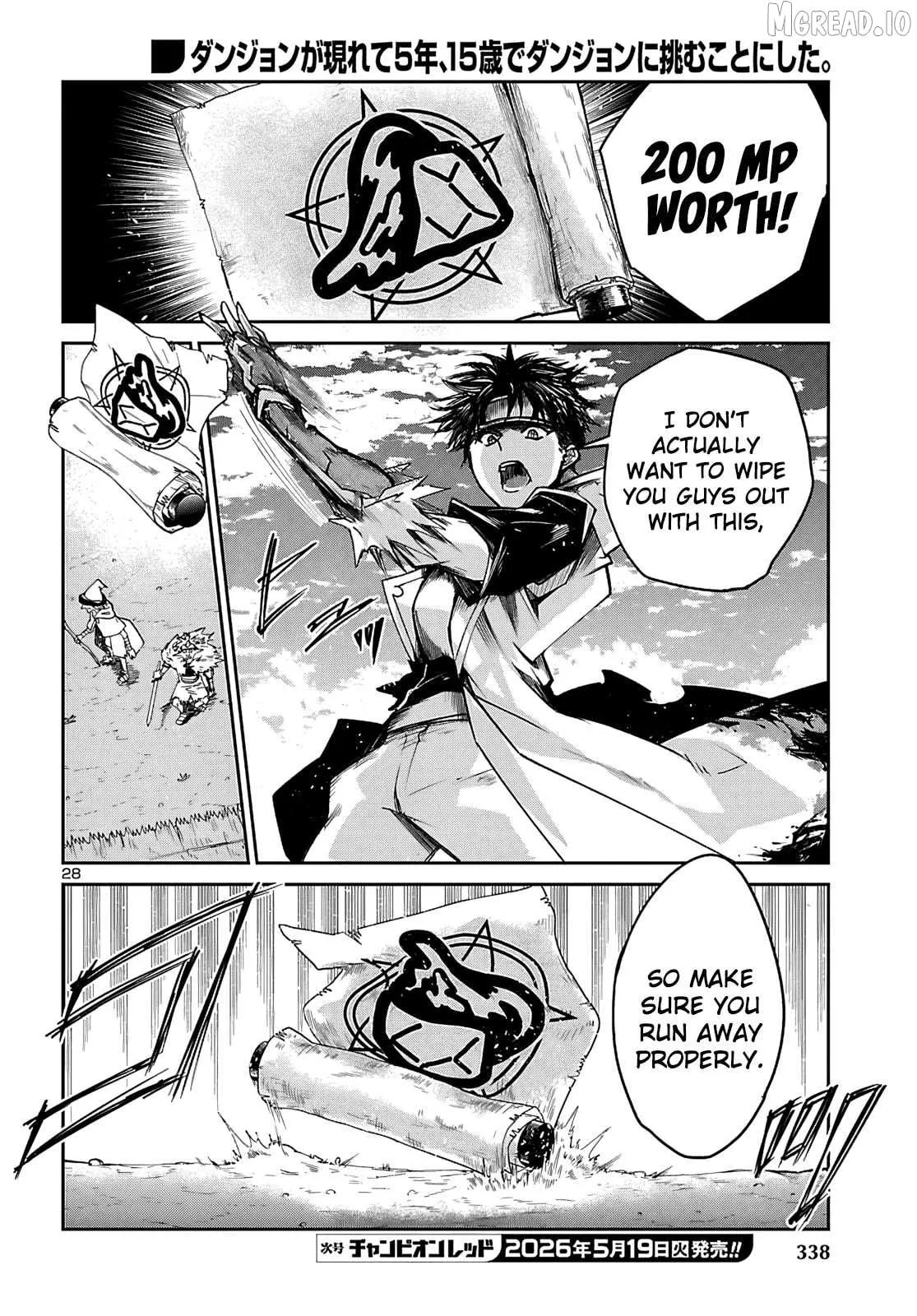 Dungeon Ga Arawarete 5-Nen, 15-Sai De Dungeon Ni Idomu Koto Ni Shita. Chapter 23 page 29 - 