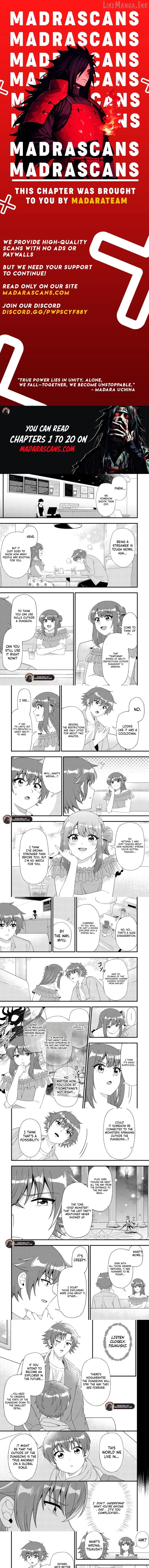 Dungeon Haishin wo Kiriwasurerta Yuumei Haishinsha wo Tasuketara, Densetsu no Tansakusha toshite Bazuri Hajimeta: Inkya no Ore, Nazo Skill da to Omotteita "Rule Mushi" de Ukkari Musou Chapter 17.1 page 1 - 