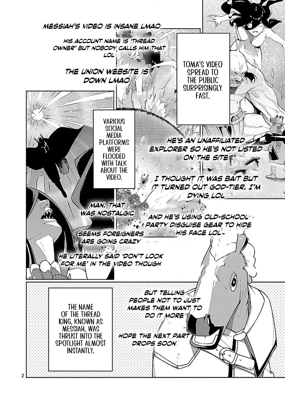 Dungeon” I Helped Someone and Went Viral Without Knowing It “Gameplay Chapter 12 page 5 - 