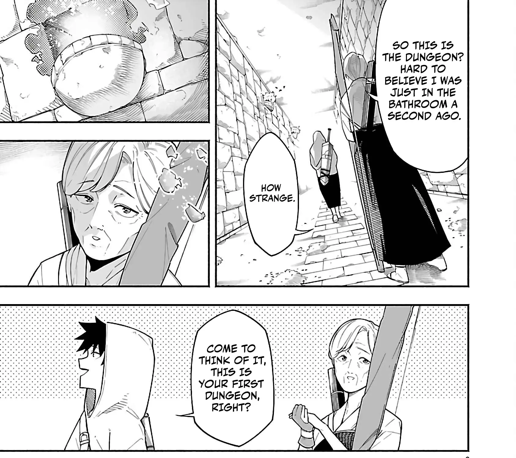 Dungeon” I Helped Someone and Went Viral Without Knowing It “Gameplay Chapter 3 page 21 - 