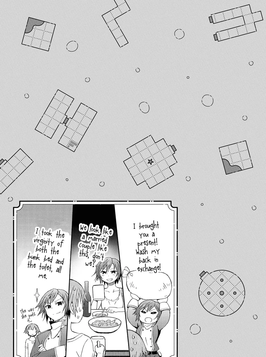 Dungeon Tou de Yadoya wo Yarou! Souzou Mahou wo Moratta Ore no Hosoude Hanjouki Chapter 14 page 61 - 
