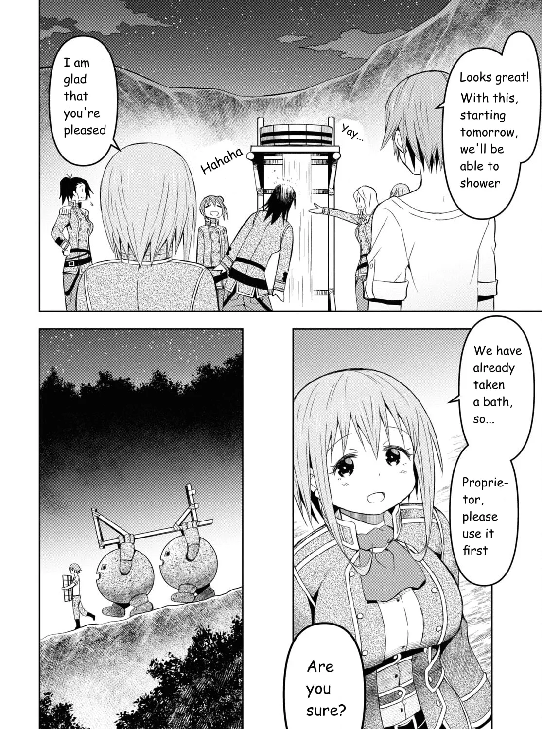 Dungeon Tou de Yadoya wo Yarou! Souzou Mahou wo Moratta Ore no Hosoude Hanjouki Chapter 22 page 27 - 
