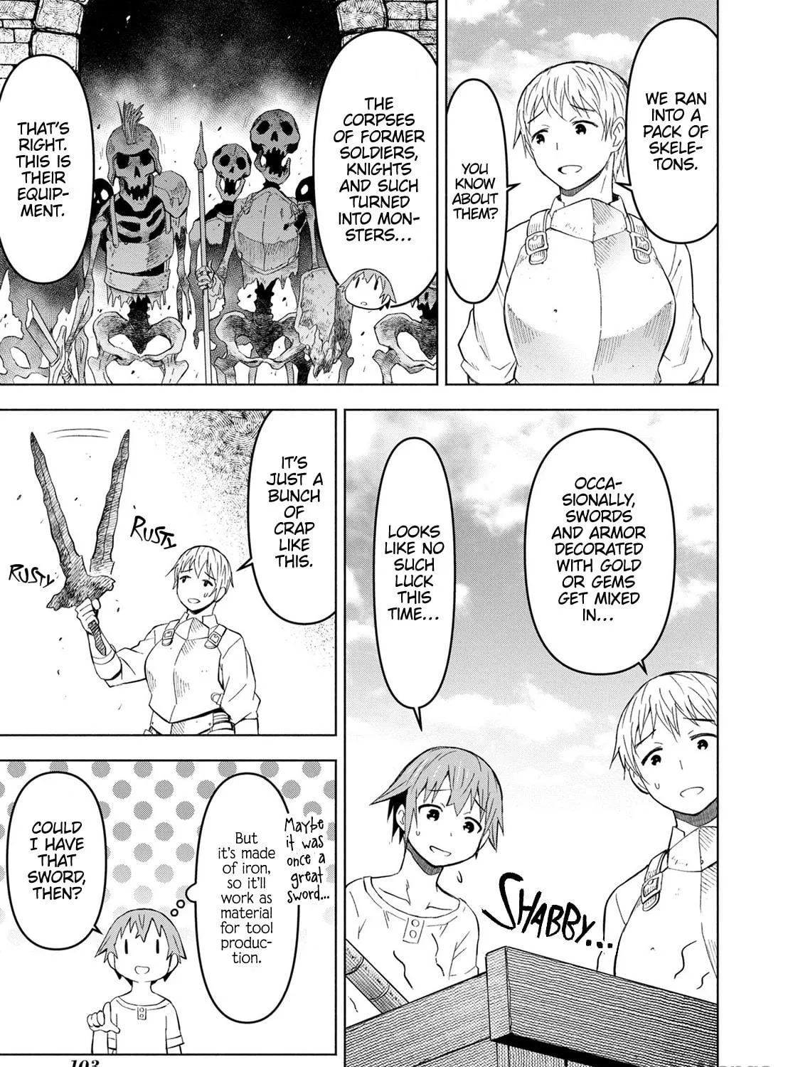 Dungeon Tou de Yadoya wo Yarou! Souzou Mahou wo Moratta Ore no Hosoude Hanjouki Chapter 28 page 17 - 