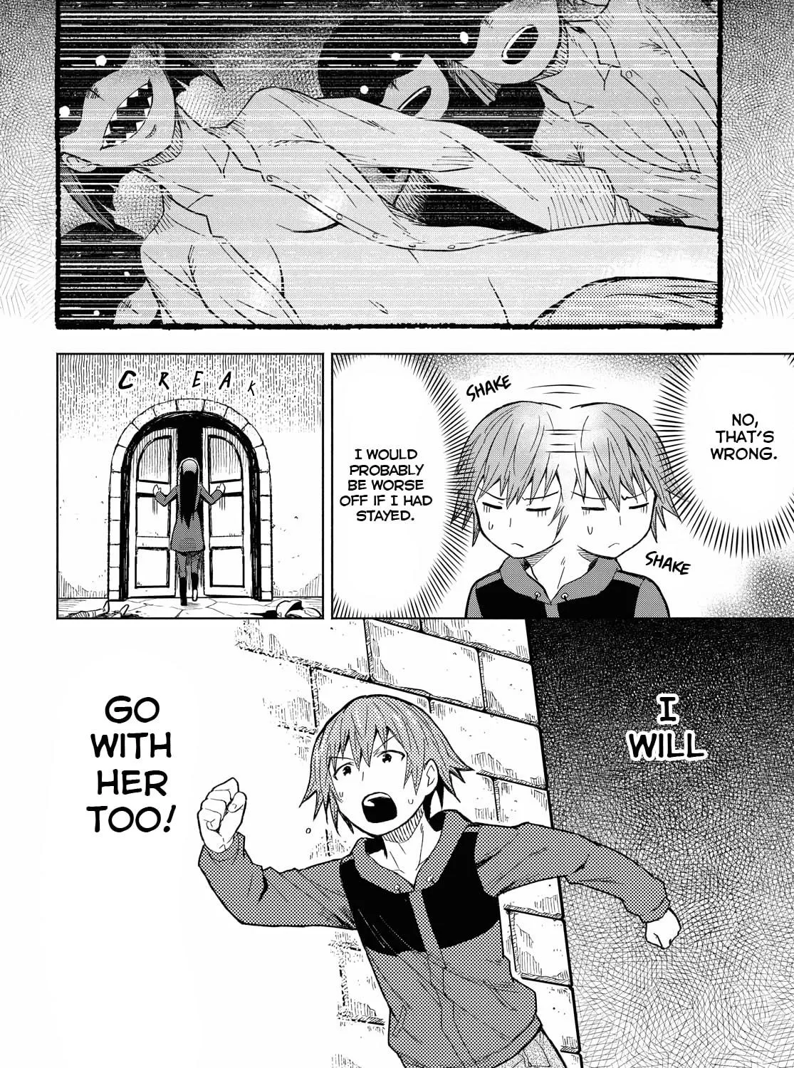 Dungeon Tou de Yadoya wo Yarou! Souzou Mahou wo Moratta Ore no Hosoude Hanjouki Chapter 3 page 47 - 