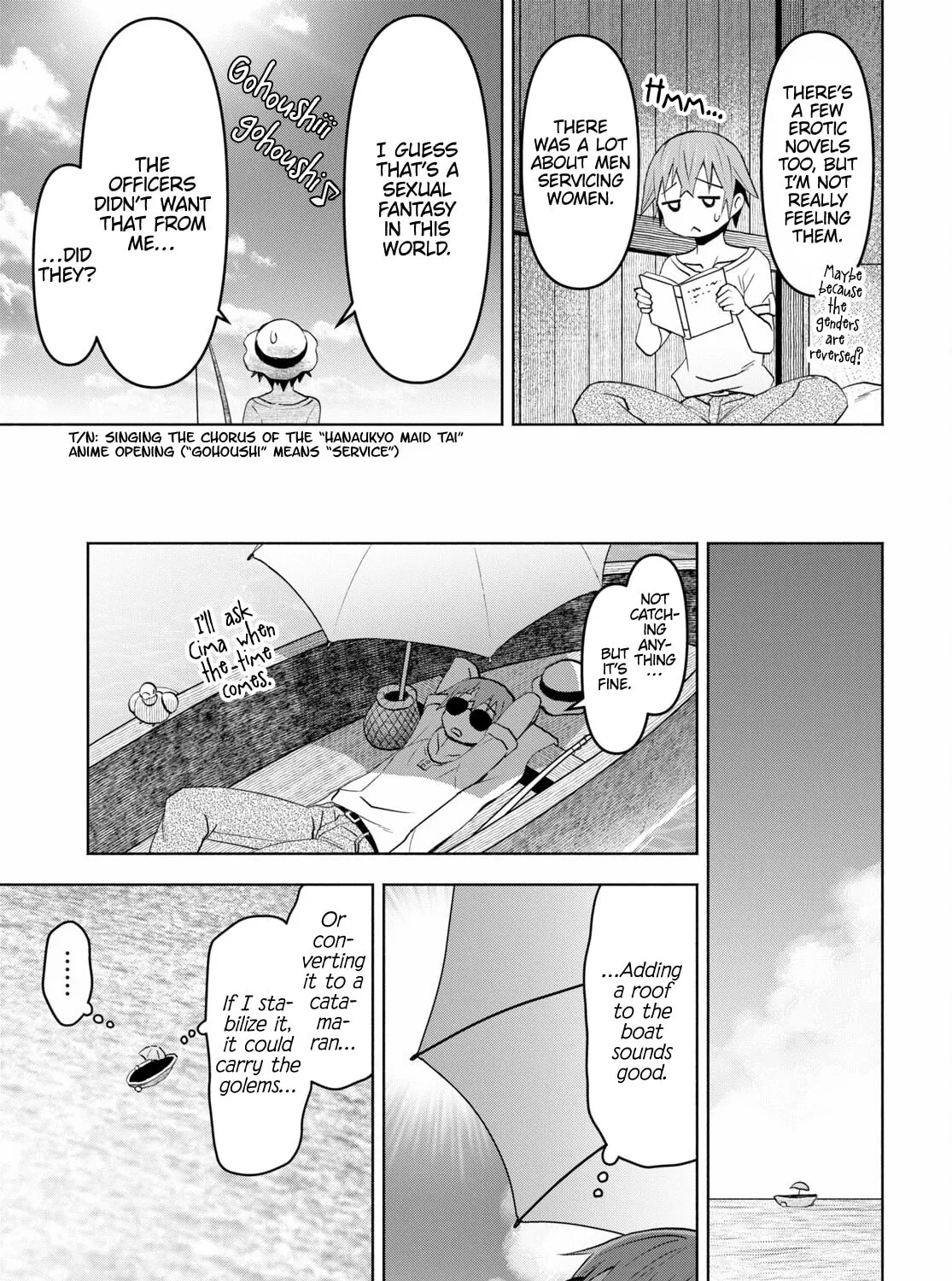 Dungeon Tou de Yadoya wo Yarou! Souzou Mahou wo Moratta Ore no Hosoude Hanjouki Chapter 32 page 13 - 