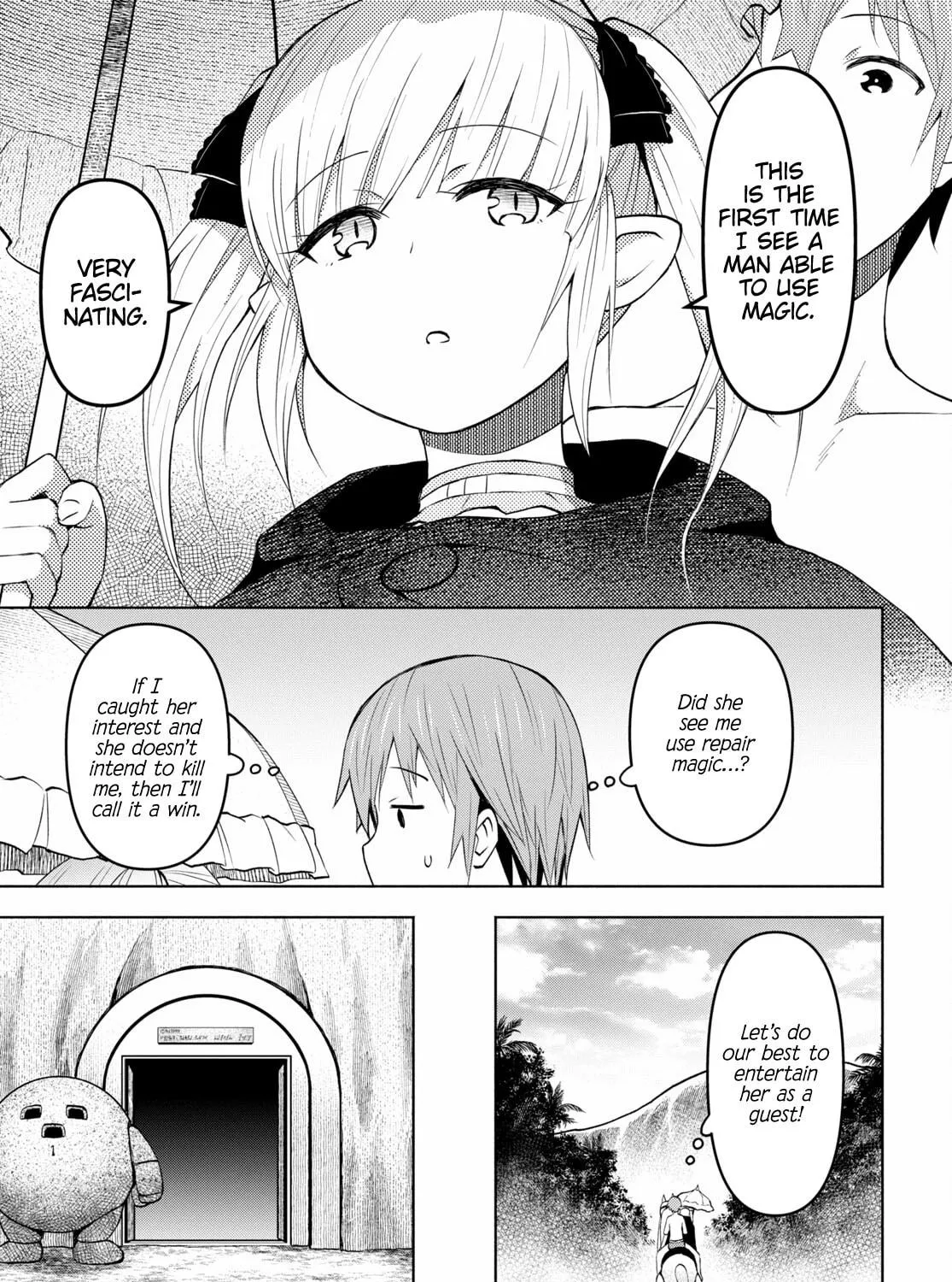 Dungeon Tou de Yadoya wo Yarou! Souzou Mahou wo Moratta Ore no Hosoude Hanjouki Chapter 33 page 29 - 
