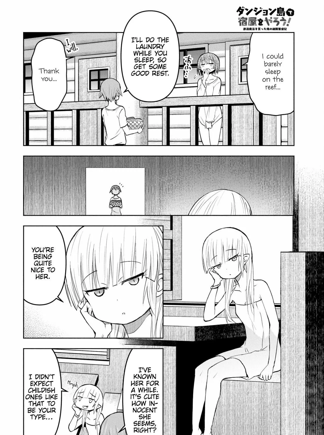 Dungeon Tou de Yadoya wo Yarou! Souzou Mahou wo Moratta Ore no Hosoude Hanjouki Chapter 35 page 47 - 