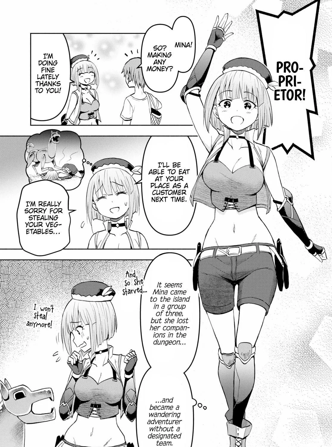 Dungeon Tou de Yadoya wo Yarou! Souzou Mahou wo Moratta Ore no Hosoude Hanjouki Chapter 37 page 49 - 