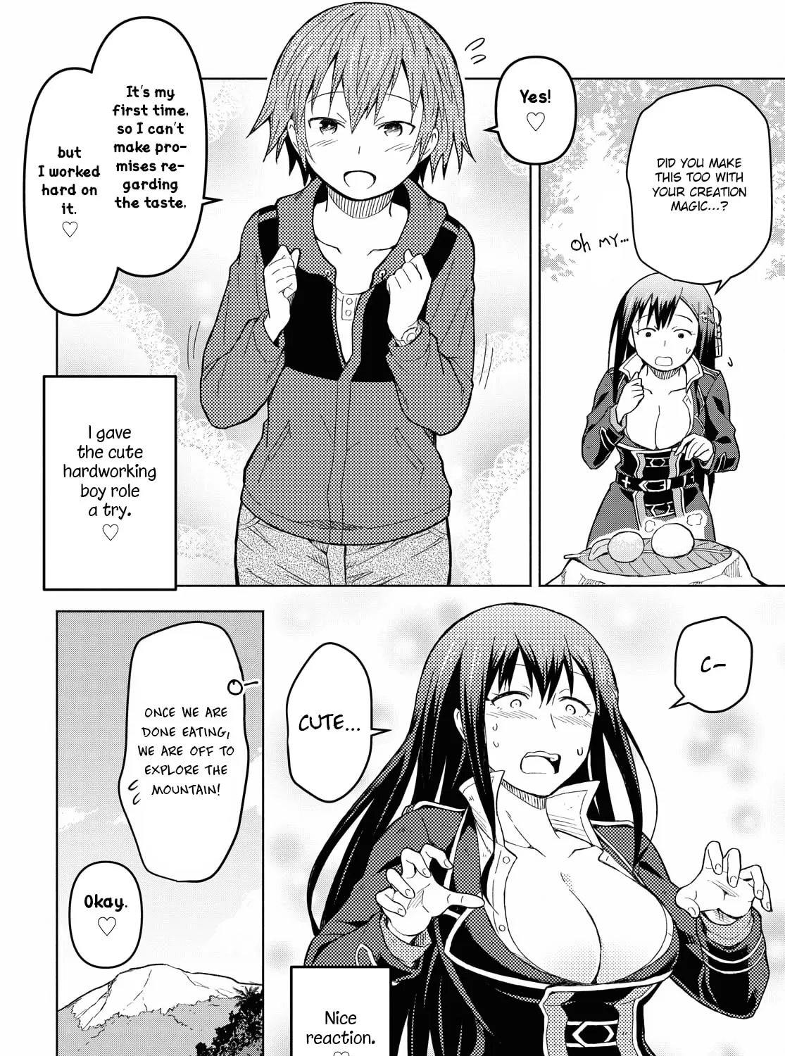 Dungeon Tou de Yadoya wo Yarou! Souzou Mahou wo Moratta Ore no Hosoude Hanjouki Chapter 4 page 43 - 
