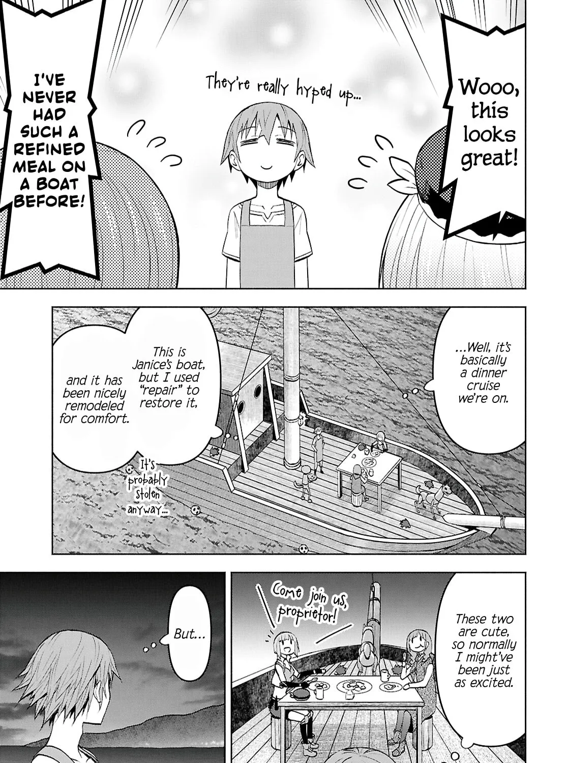Dungeon Tou de Yadoya wo Yarou! Souzou Mahou wo Moratta Ore no Hosoude Hanjouki Chapter 42 page 37 - 