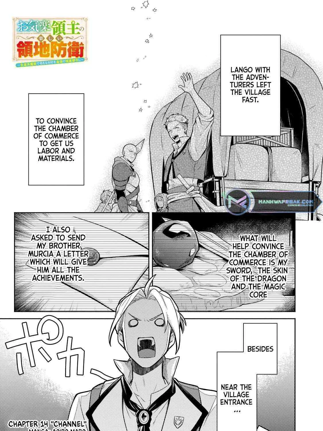 Easygoing Territory Defense by the Optimistic Lord: Production Magic Turns a Nameless Village into the Strongest Fortified City Chapter 14 page 2 - 