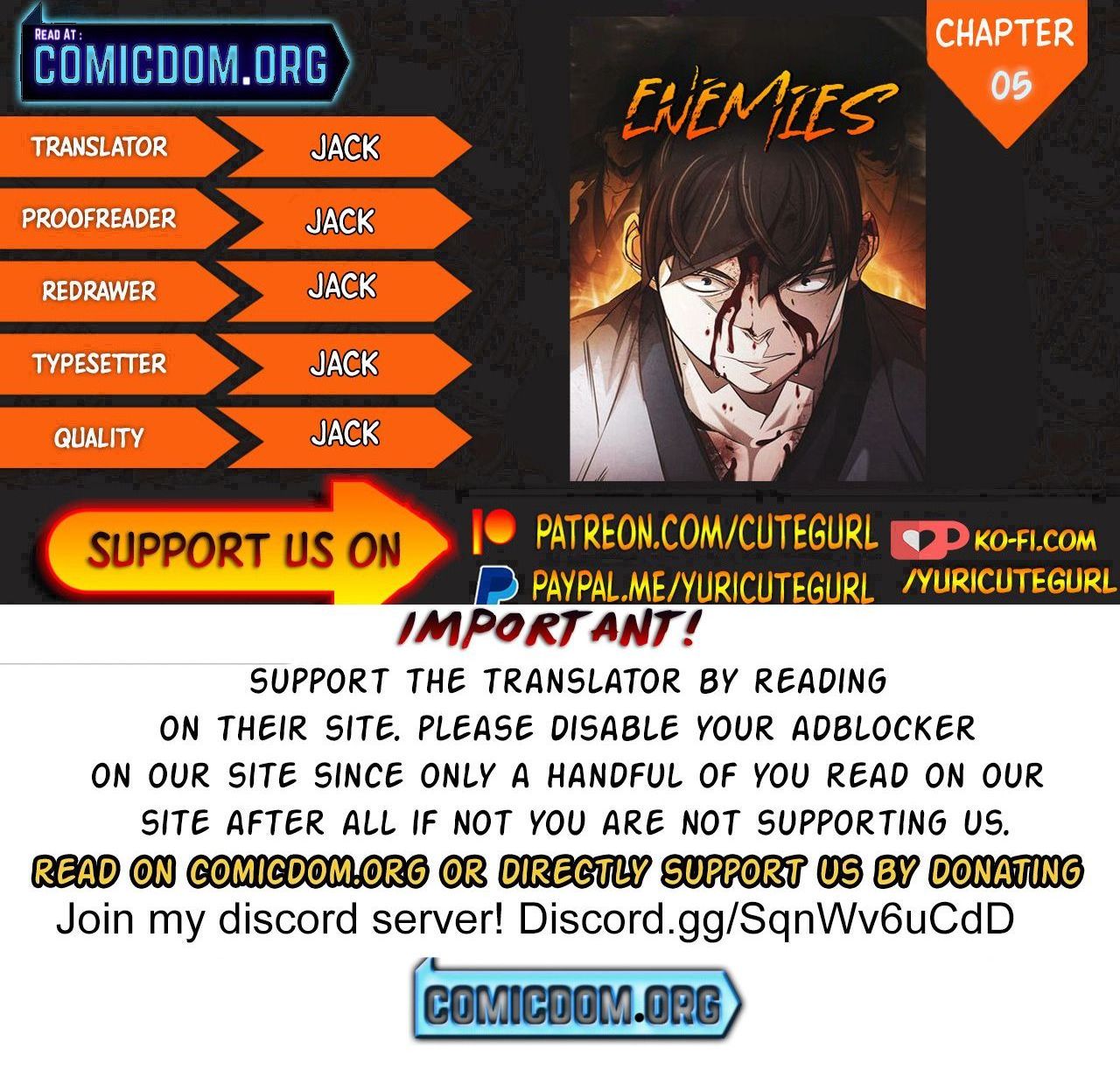 Enemies Chapter 5 page 1 - 