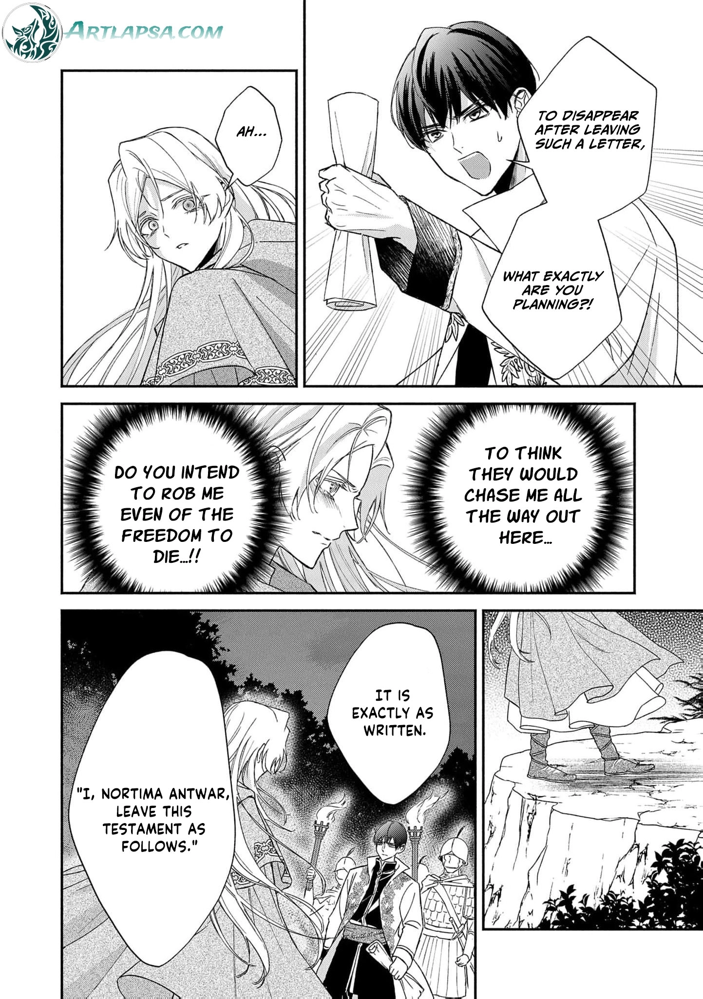 Eraba Renakatta Oujo wa, Tegami wo Nokoshite Kieru Koto ni Shita Chapter 1 page 38 - 