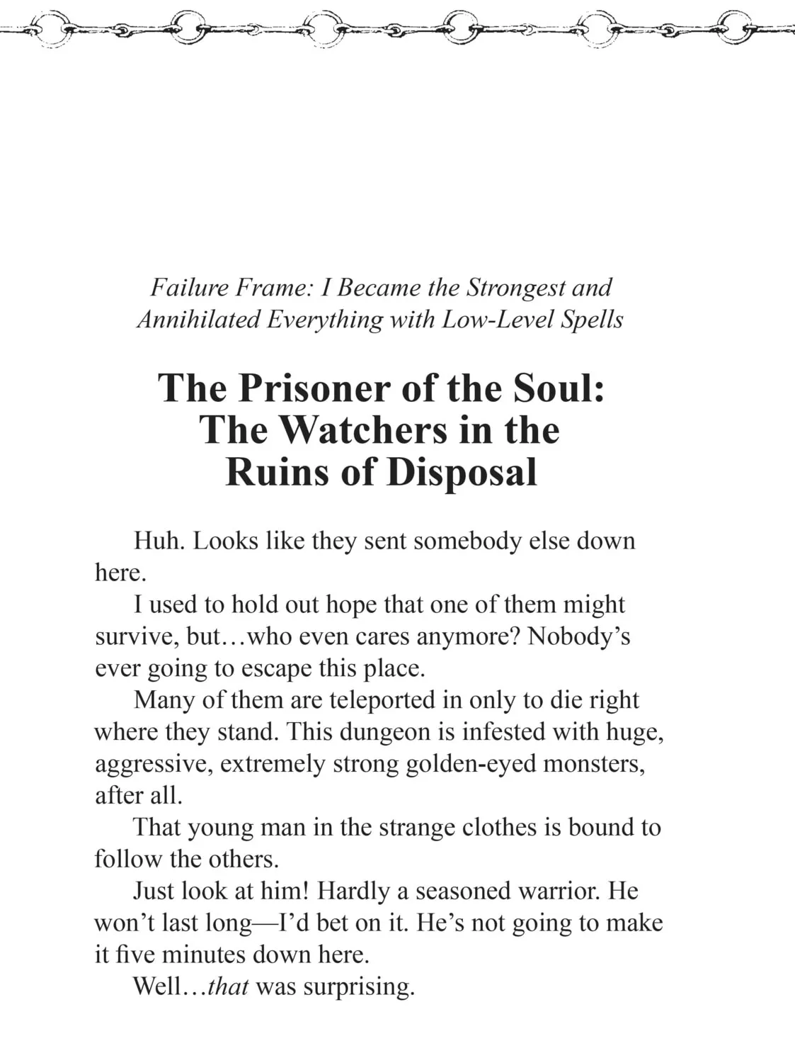 Failure Frame: I Became the Strongest and Annihilated Everything With Low-Level Spells Chapter 4.5 page 1 - 