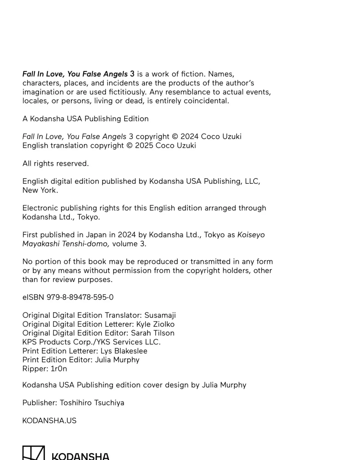 Fall In Love, You False Angels Chapter 12 page 105 - 