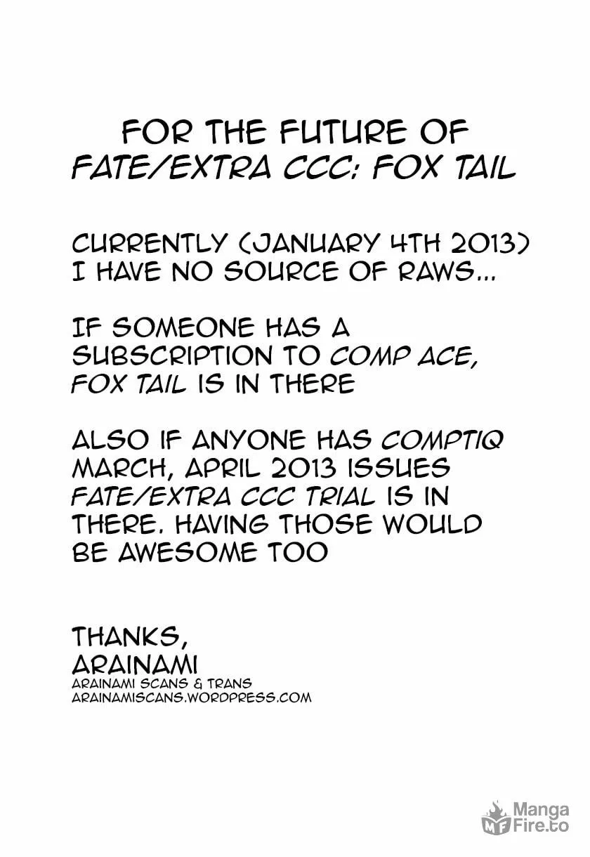 Fate/Extra CCC FoxTail Chapter 2 page 27 - 