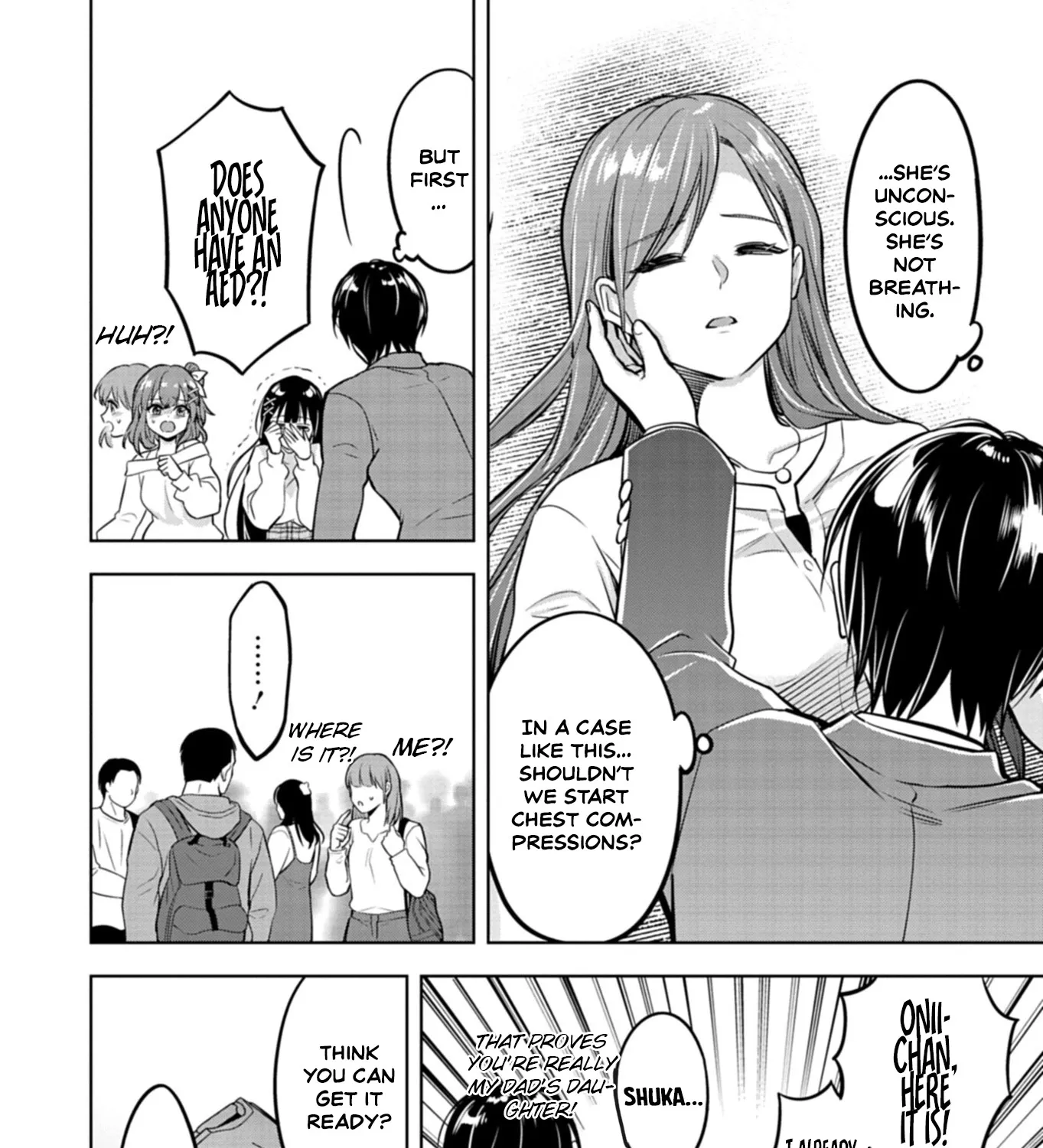 For saving an elderly collapsed women, I got to date her beautiful twin daughters Chapter 1 page 27 - 