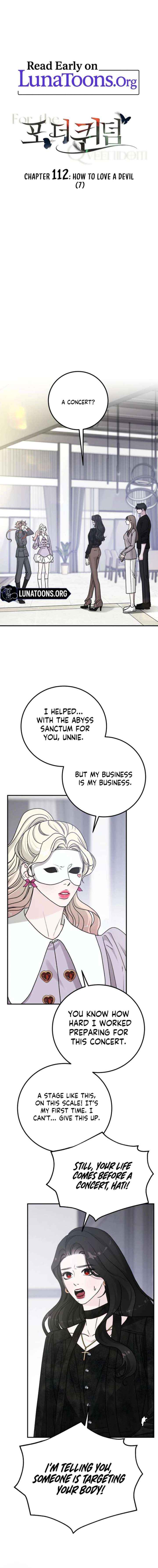 For the Queendom Chapter 112 page 1 - 
