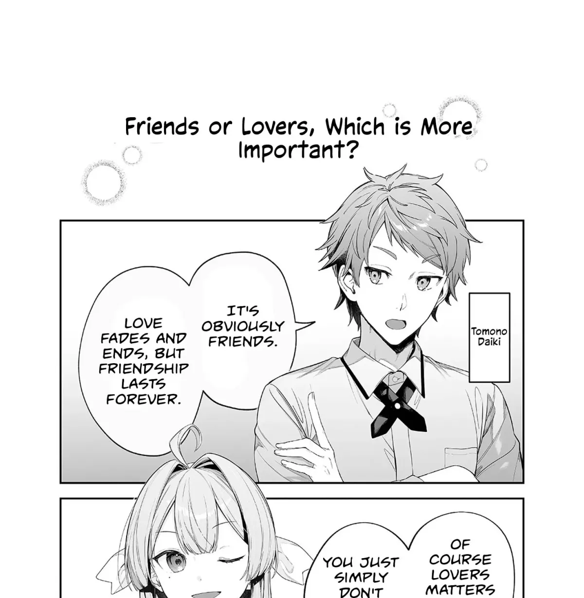 Friends or Lovers, Which is More Important? Chapter 1 page 1 - 