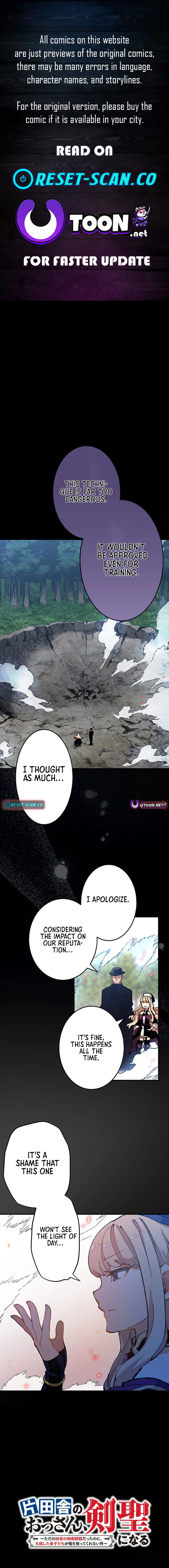 From Old Country Bumpkin to Master Swordsman: My Hotshot Disciples Are All Grown Up Now, and They Won’t Leave Me Alone (Webtoon) Chapter 13 page 1 - 
