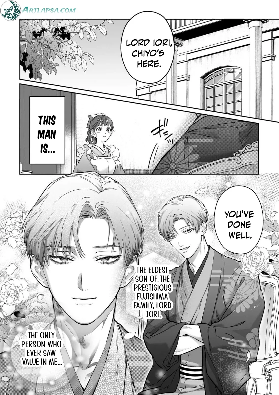 Fujishima-ya no Inen ~Watashi no Karadade Shika Aji ga Shinai Danna-sama-tachi no Koukotsu Zetchou Maji Naburi~ Chapter 1 page 14 - 