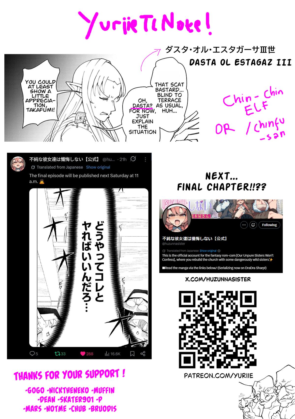 Fujun na Sister-tachi wa Zange Shinai Chapter 39 page 19 - 