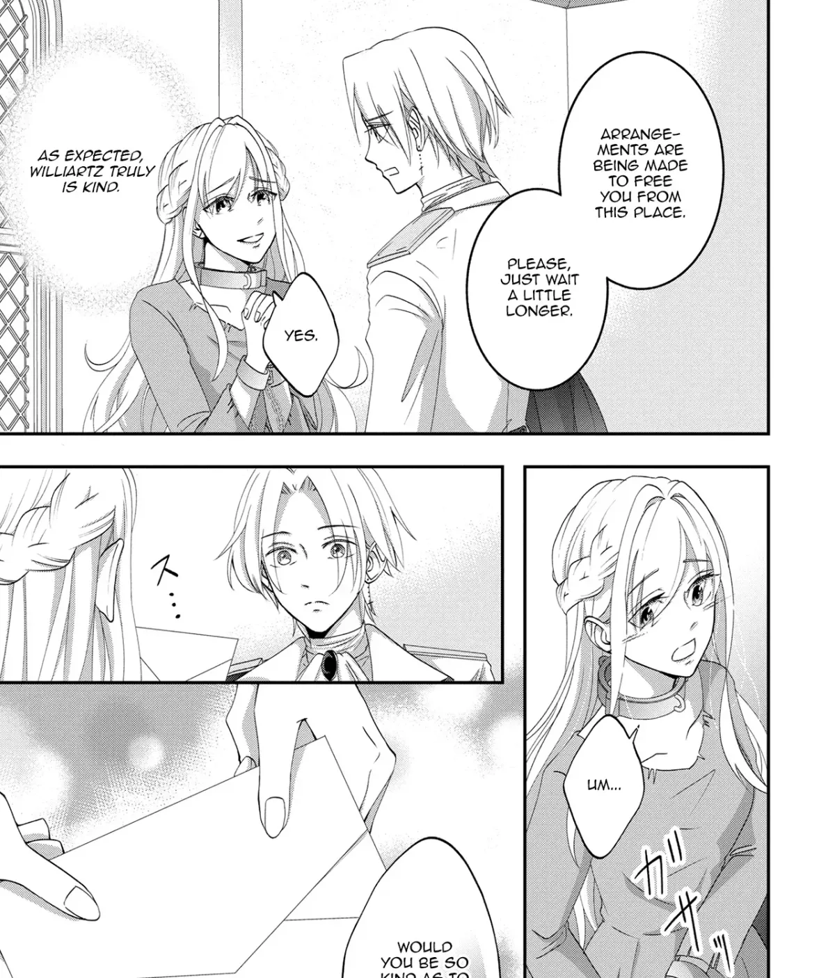 Fukushuu no Ou Taishihi - Shiitagerareta Reijiu wa Reikoku Kishi no Te wo Toru Chapter 1 page 45 - 