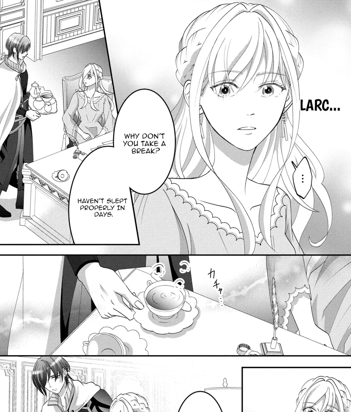 Fukushuu no Ou Taishihi - Shiitagerareta Reijiu wa Reikoku Kishi no Te wo Toru Chapter 4 page 35 - 