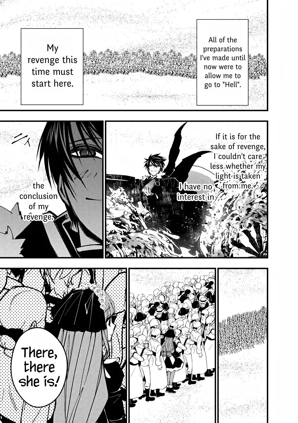 Fukushuu o Koinegau Saikyou Yuusha wa, Yami no Chikara de Senmetsu Musou Suru Chapter 61 page 19 - 