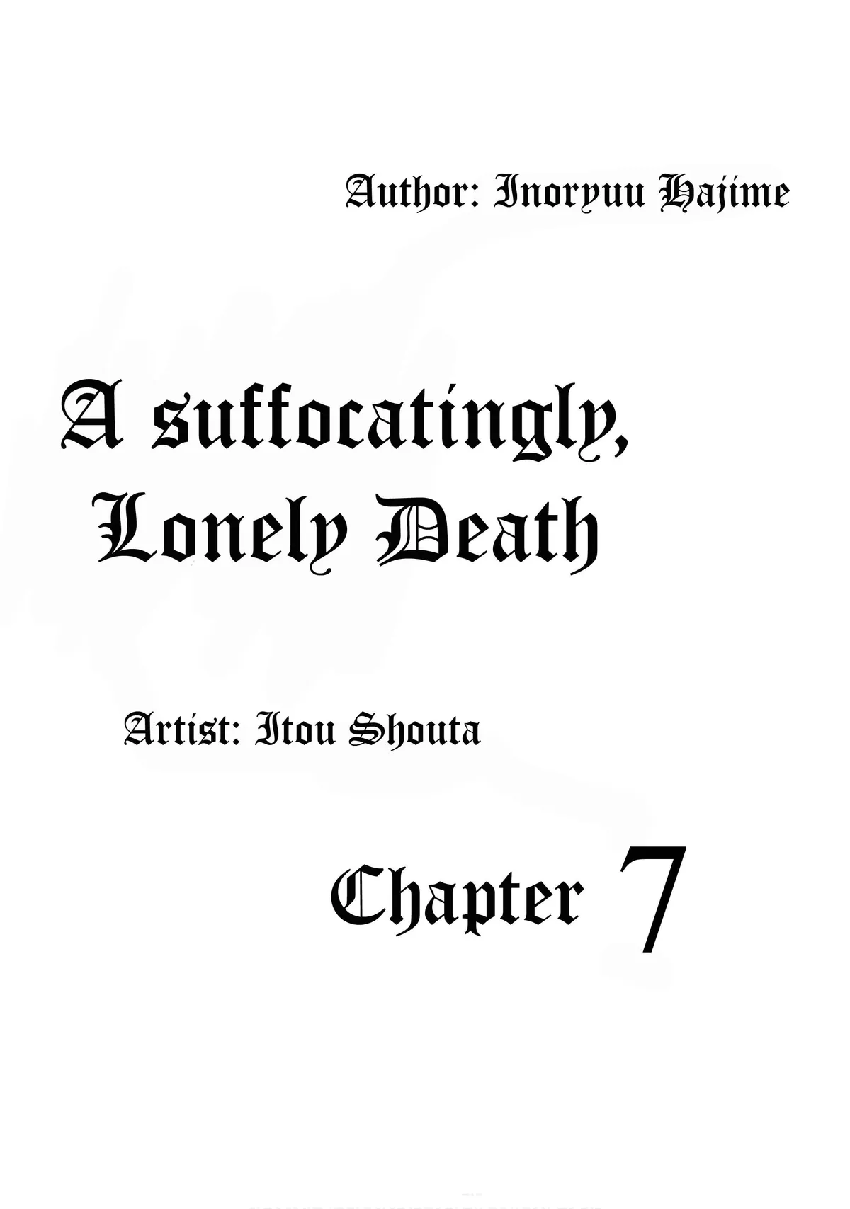 Furitsumore Kodoku na Shi yo Chapter 7 page 1 - 