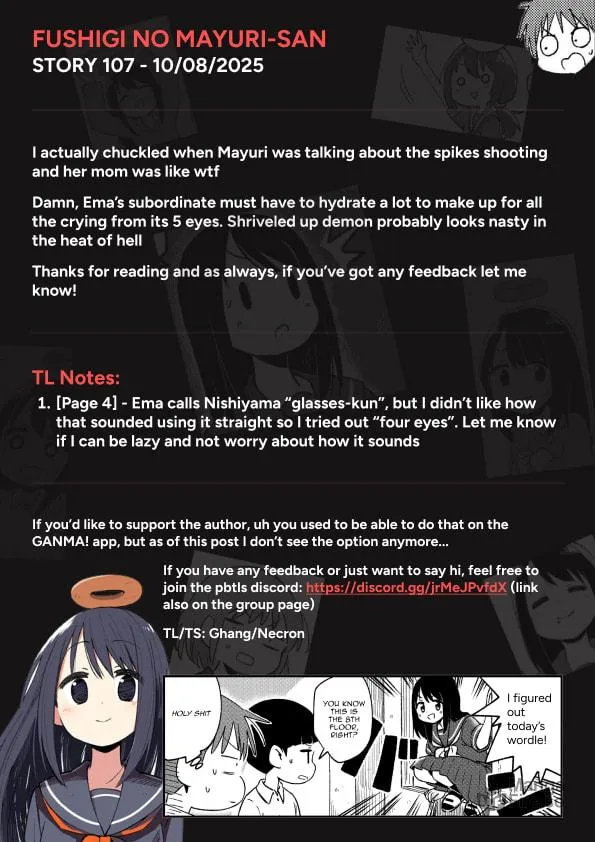 Fushigi no Mayuri-san Chapter 107 page 9 - 