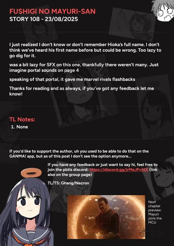 Fushigi no Mayuri-san Chapter 108 page 9 - 