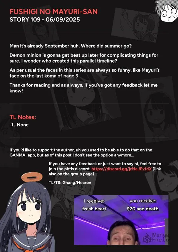 Fushigi no Mayuri-san Chapter 109 page 9 - 