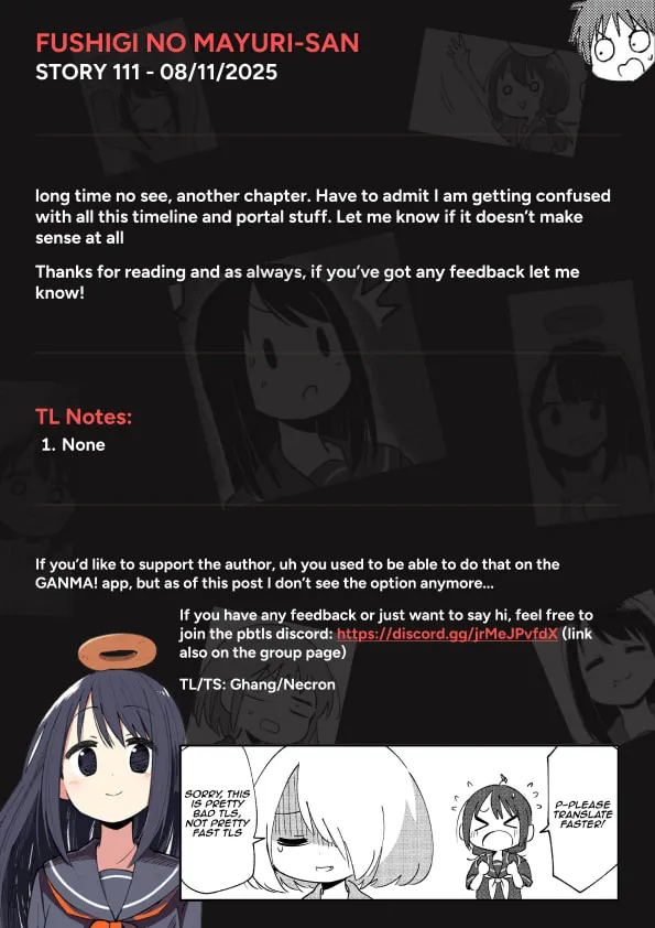 Fushigi no Mayuri-san Chapter 111 page 9 - 