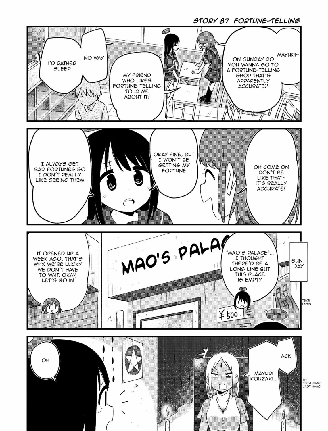 Fushigi no Mayuri-san Chapter 87 page 1 - 