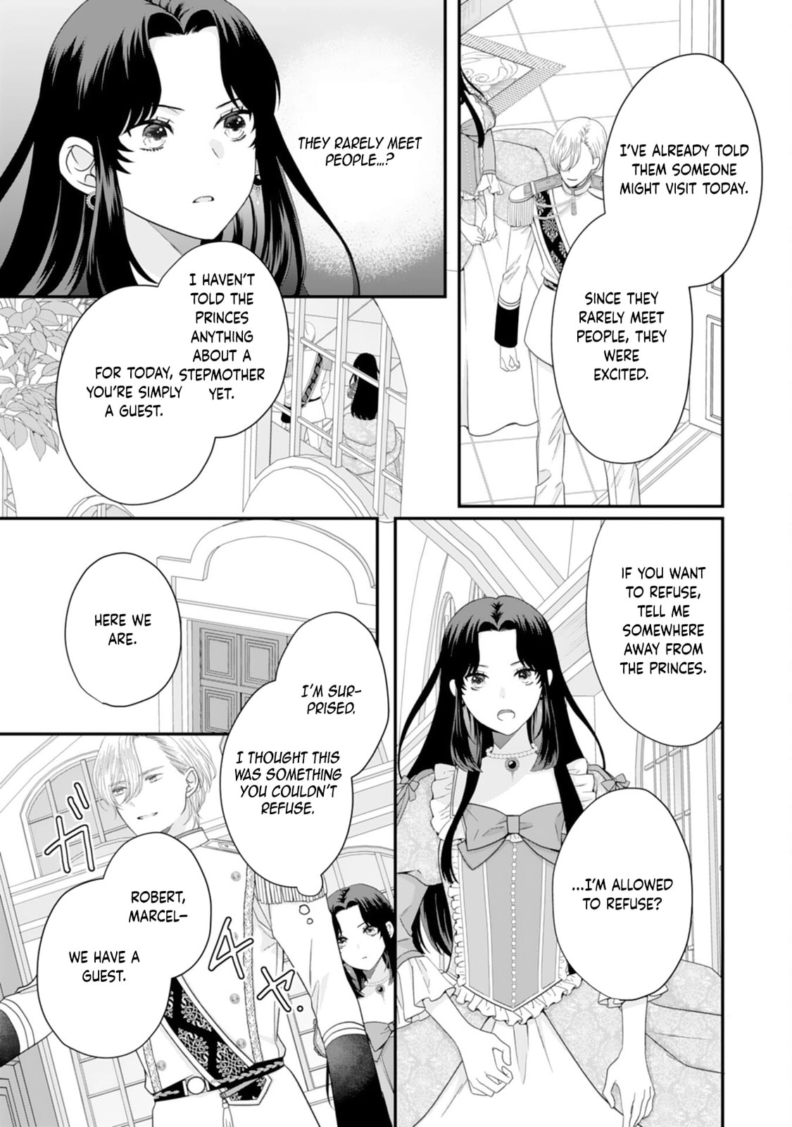 Futago Ouji no Mamahaha ni Narimashite: Kiraware Akujo desu ga, Sonna Koto yori Musuko-tachi ga Kawaisugite Komarimasu Chapter 2 page 27 - 