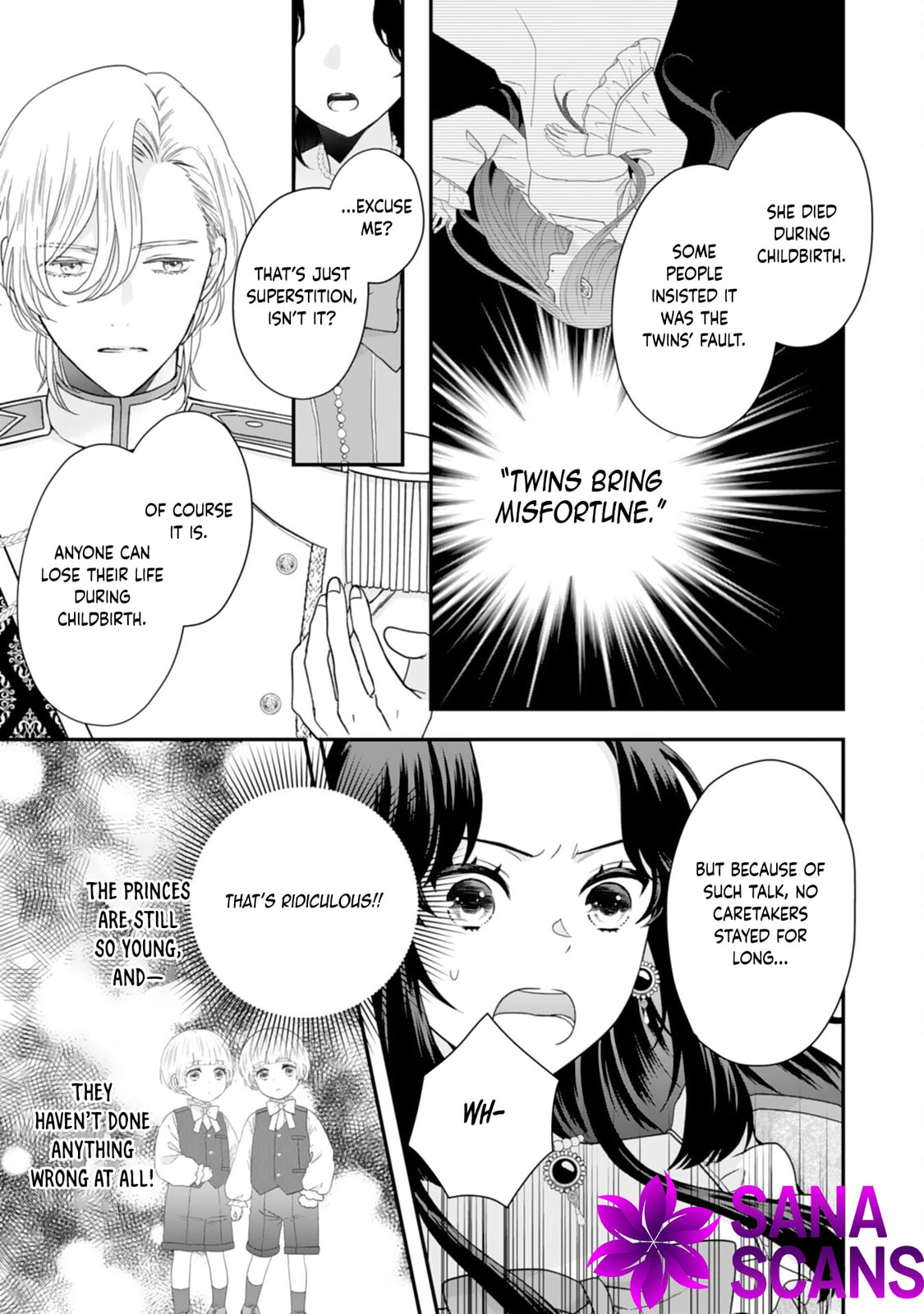 Futago Ouji no Mamahaha ni Narimashite: Kiraware Akujo desu ga, Sonna Koto yori Musuko-tachi ga Kawaisugite Komarimasu Chapter 3 page 13 - 