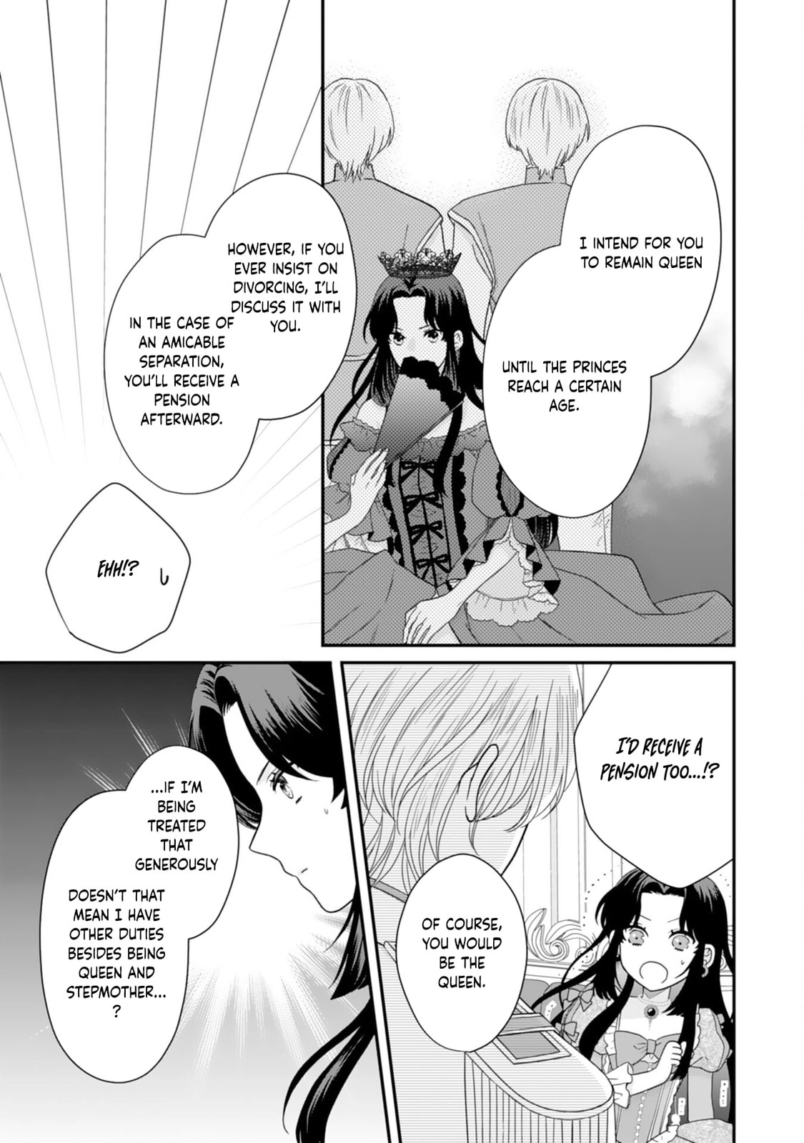 Futago Ouji no Mamahaha ni Narimashite: Kiraware Akujo desu ga, Sonna Koto yori Musuko-tachi ga Kawaisugite Komarimasu Chapter 3 page 23 - 