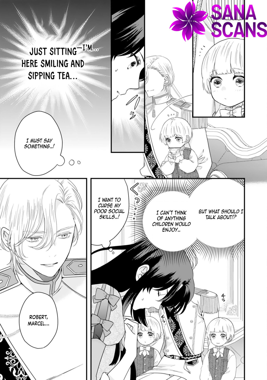 Futago Ouji no Mamahaha ni Narimashite: Kiraware Akujo desu ga, Sonna Koto yori Musuko-tachi ga Kawaisugite Komarimasu Chapter 3 page 7 - 