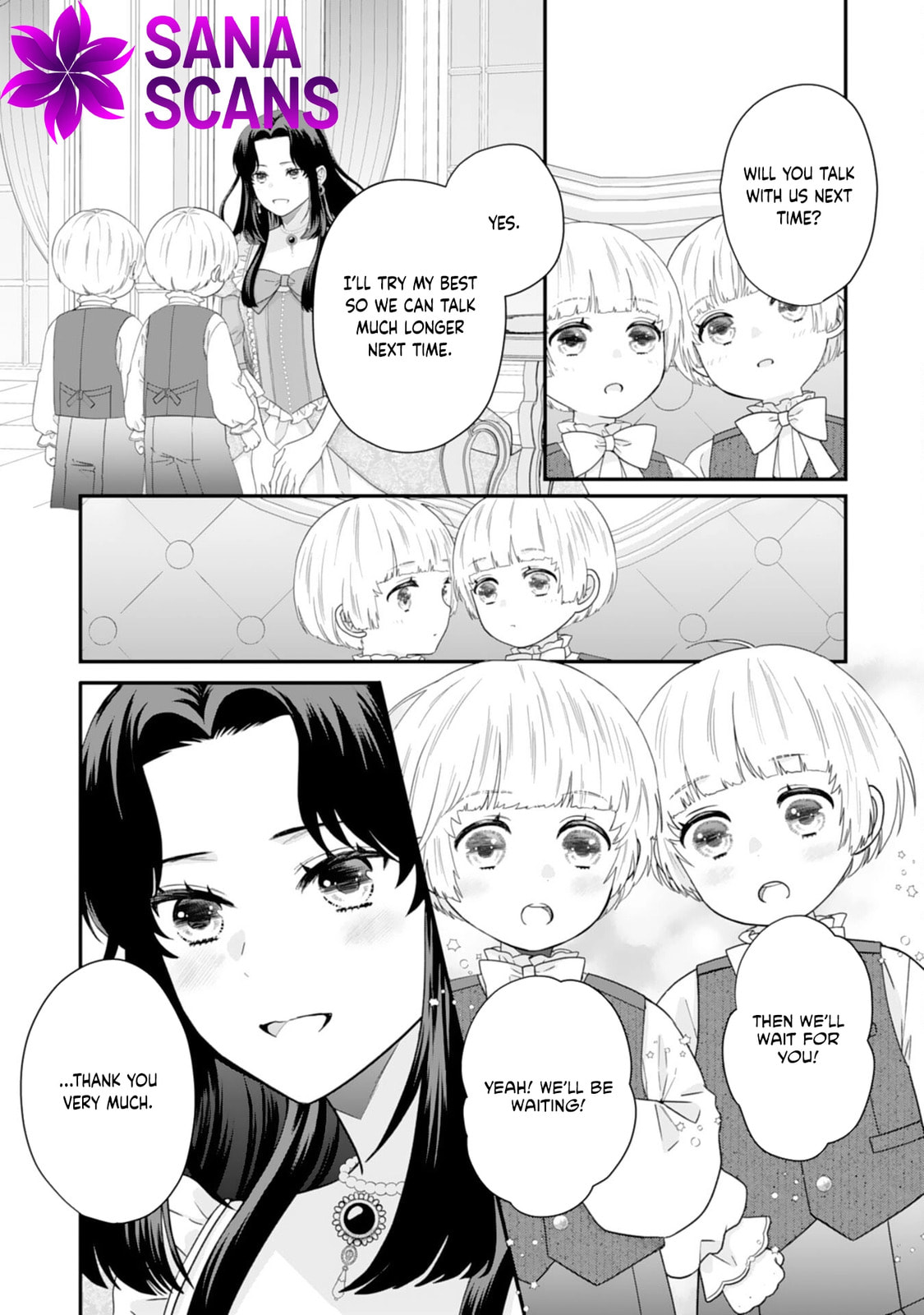 Futago Ouji no Mamahaha ni Narimashite: Kiraware Akujo desu ga, Sonna Koto yori Musuko-tachi ga Kawaisugite Komarimasu Chapter 3 page 10 - 