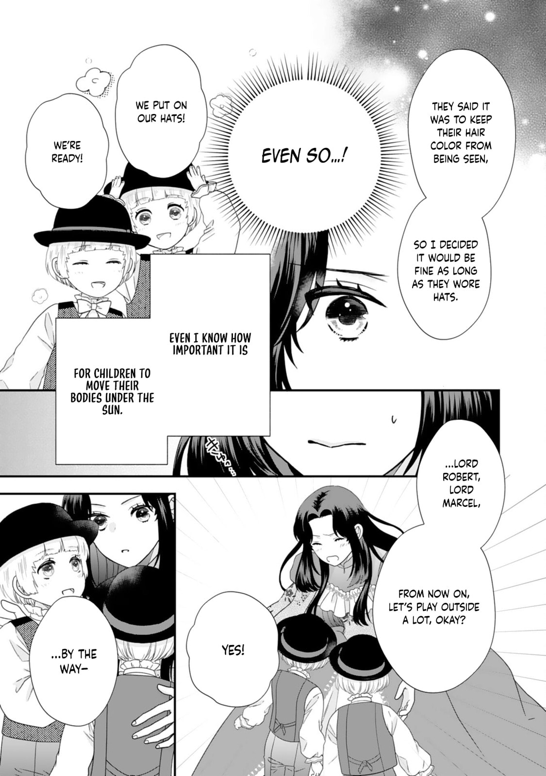 Futago Ouji no Mamahaha ni Narimashite: Kiraware Akujo desu ga, Sonna Koto yori Musuko-tachi ga Kawaisugite Komarimasu Chapter 5 page 5 - 