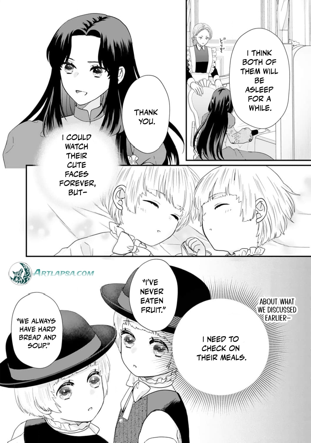 Futago Ouji no Mamahaha ni Narimashite: Kiraware Akujo desu ga, Sonna Koto yori Musuko-tachi ga Kawaisugite Komarimasu Chapter 6 page 9 - 