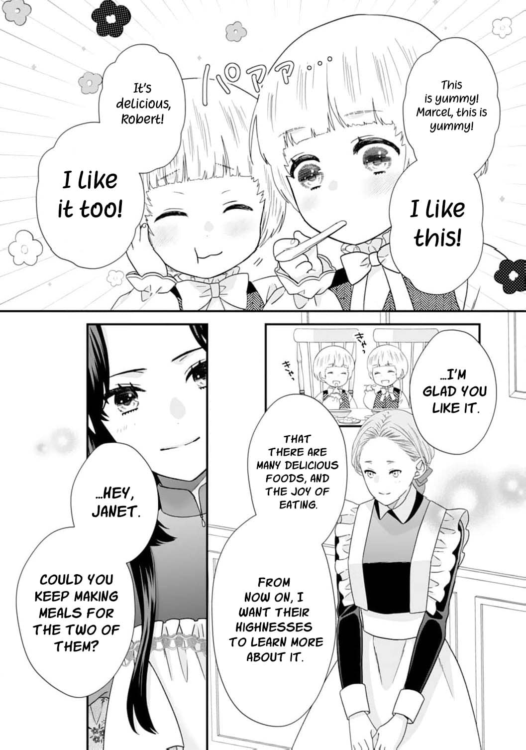 Futago Ouji no Mamahaha ni Narimashite: Kiraware Akujo desu ga, Sonna Koto yori Musuko-tachi ga Kawaisugite Komarimasu Chapter 7 page 12 - 