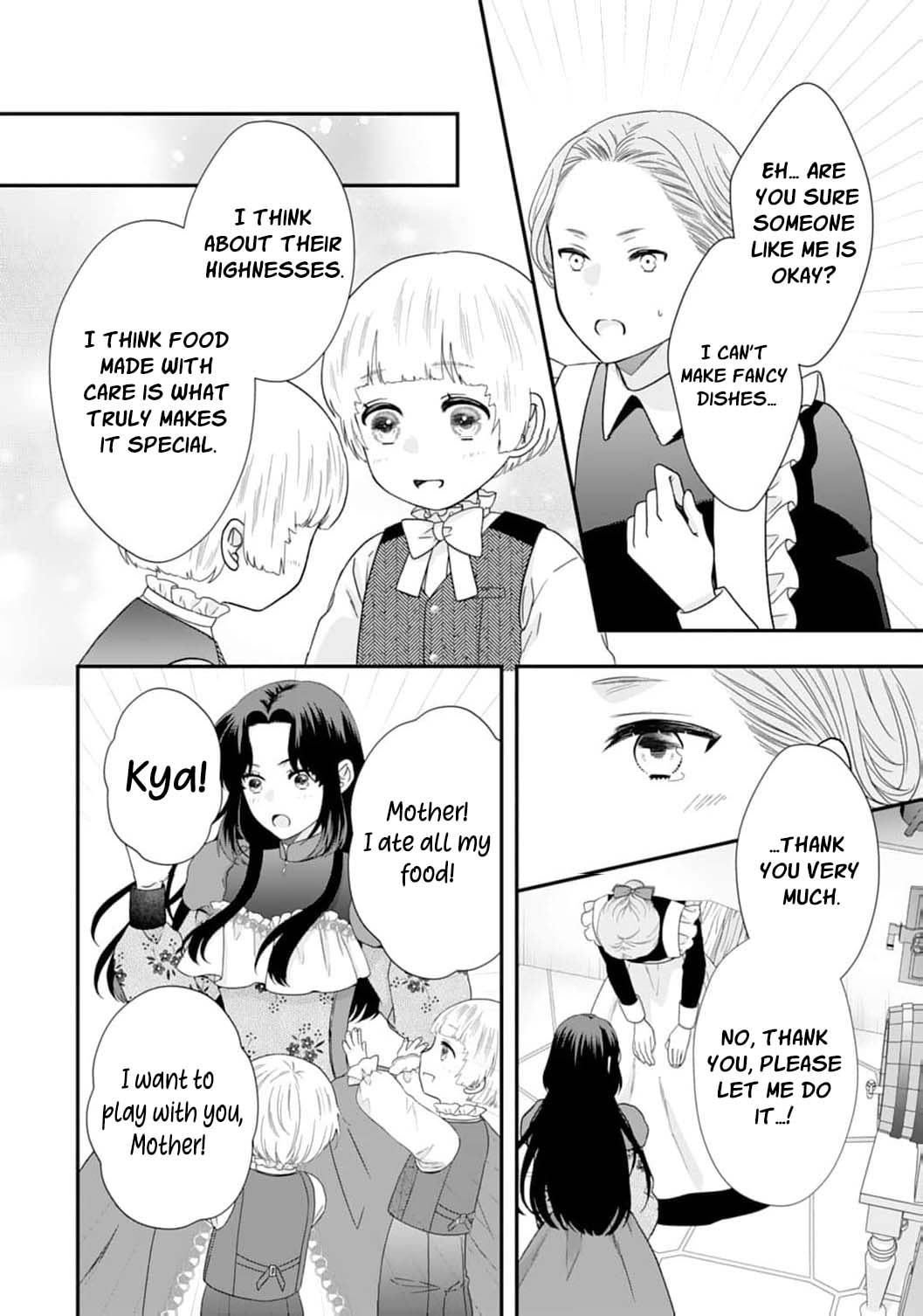 Futago Ouji no Mamahaha ni Narimashite: Kiraware Akujo desu ga, Sonna Koto yori Musuko-tachi ga Kawaisugite Komarimasu Chapter 7 page 13 - 